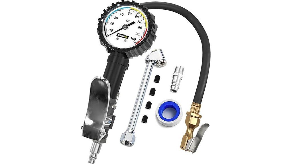 tire inflator pressure gauge