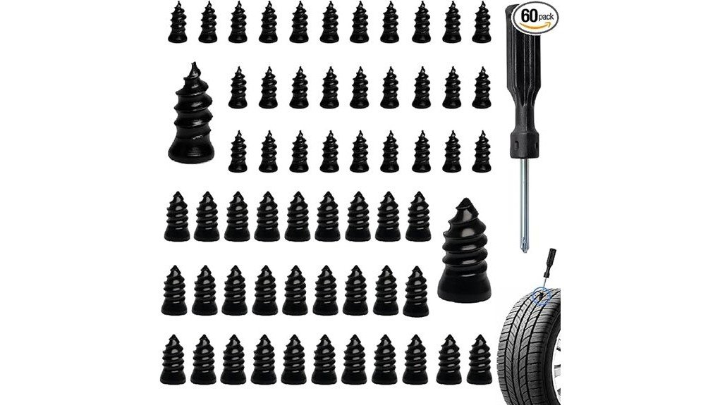61 PCS Tire Repair Rubber Nails Review