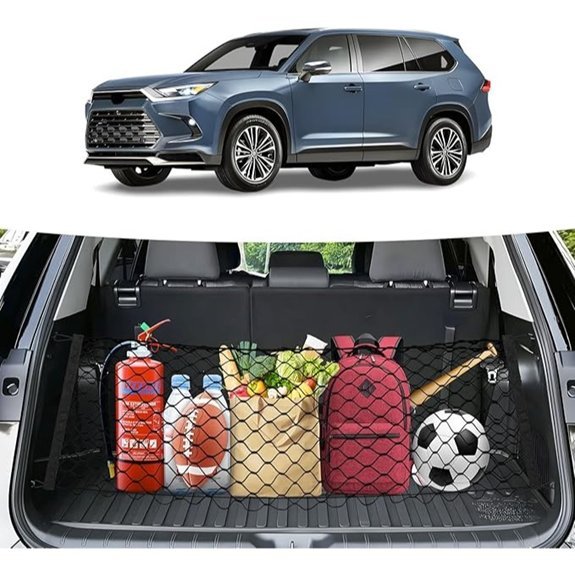 Canvcle Trunk Cargo Net for Toyota Grand Highlander