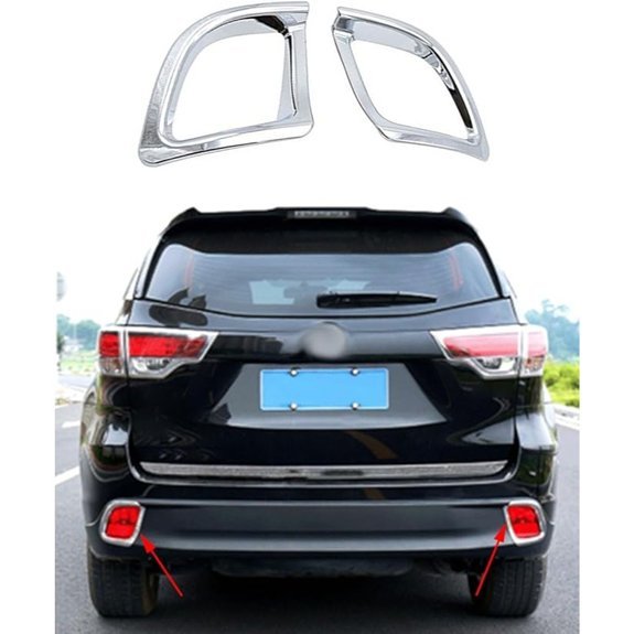Toyota Highlander Rear Bumper Reflector Lamp Trims 2PCS