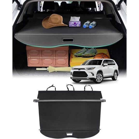 Powerty Retractable Cargo Cover for Toyota Highlander