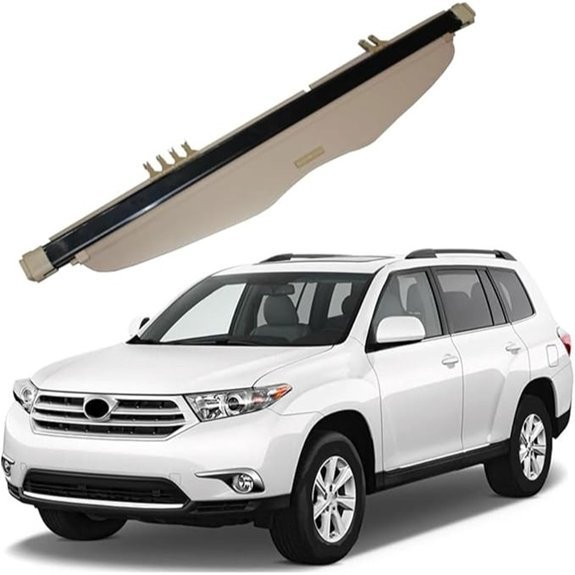 Toyota Highlander Retractable Cargo Cover (2010-2014)