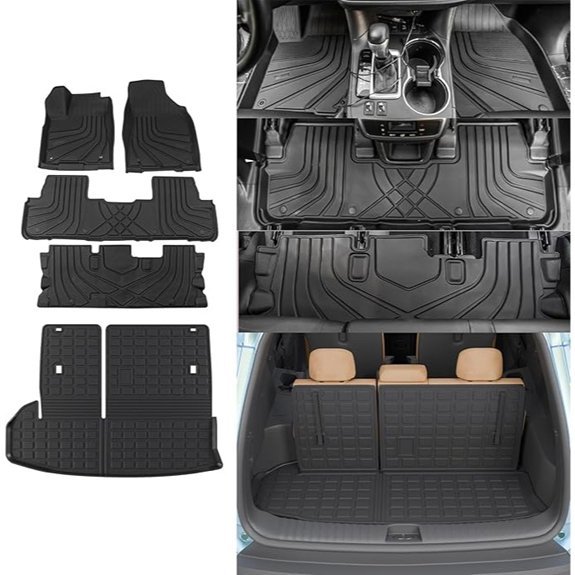 Rongtaod Toyota Highlander Trunk Cargo Floor Mat Set
