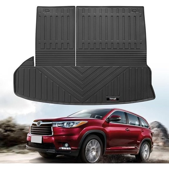 Custom All Weather TPE Cargo Mats for Toyota Highlander