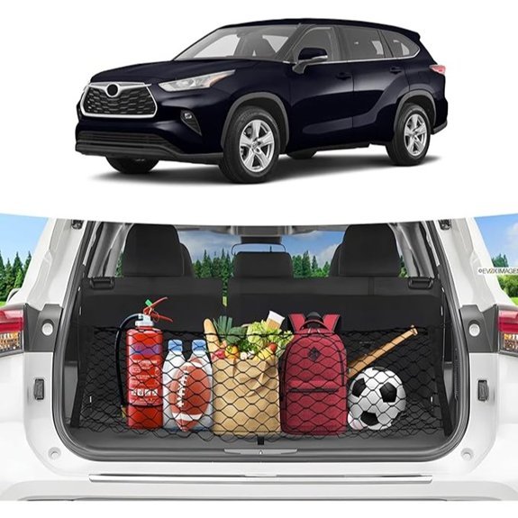 Canvcle Trunk Cargo Net for Toyota Highlander