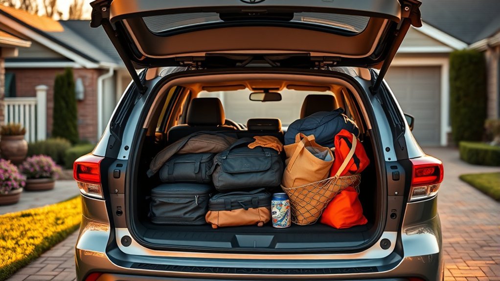 toyota highlander cargo options