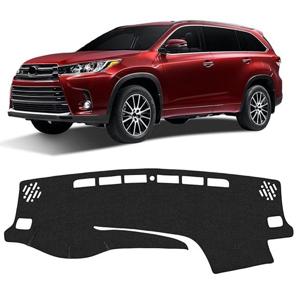 KUST Black Dash Cover for Toyota Highlander 2014-2019