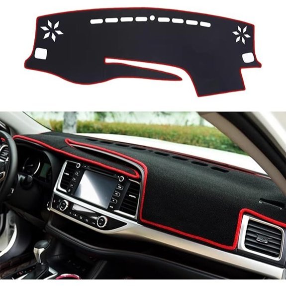 Blazeray Car Dashboard Cover for Toyota Highlander 2014-2019