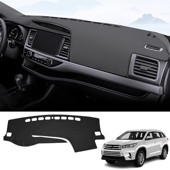 Kakash Dashboard Cover Mat for Toyota Highlander 2014-2019