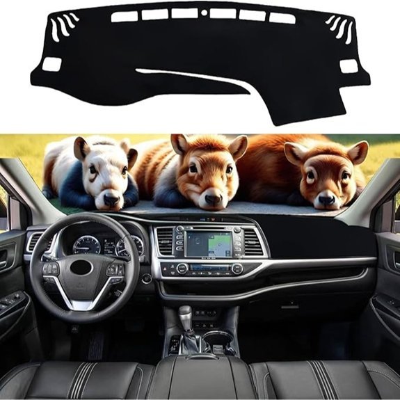 Toyota Highlander Dashboard Cover Mat with Nonslip Mesh