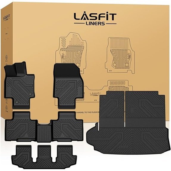 LASFIT Floor Mats & Cargo Mat for Toyota Highlander