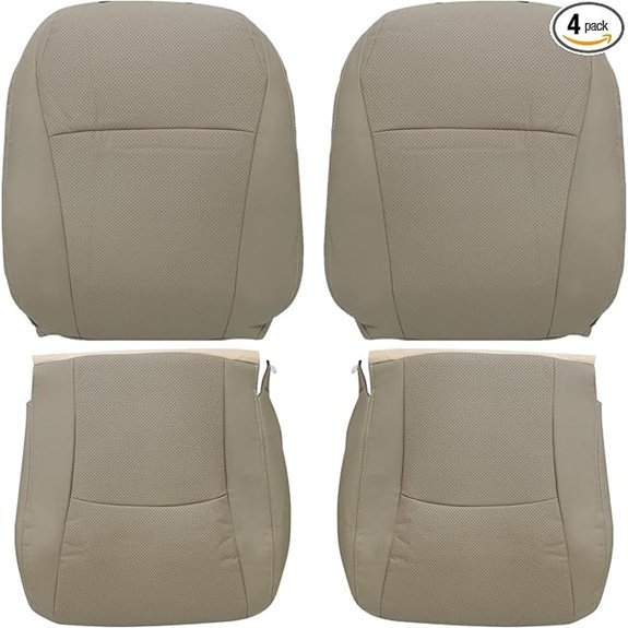 NLQR Perforated Leather Seat Covers for Toyota Highlander