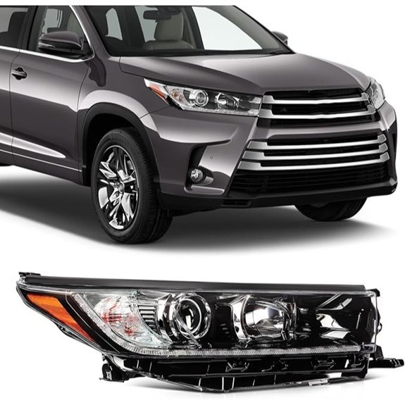 SCITOO Headlight Assembly for Toyota Highlander Right Side