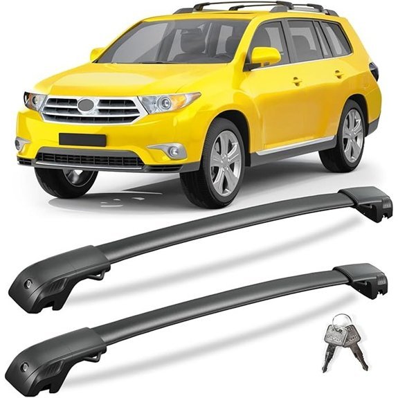 KINGGERI Lockable Roof Rack Cross Bars for Toyota Highlander