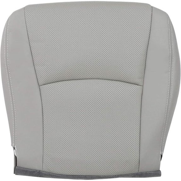 SecosAutoparts Gray Microfiber Leather Seat Cover for Toyota Highlander