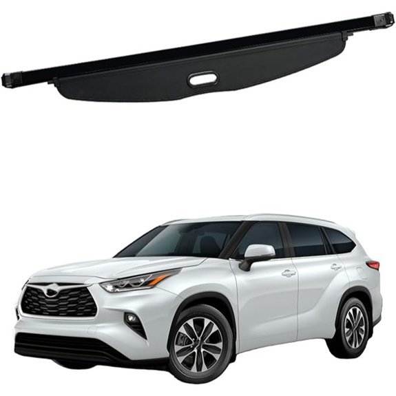 Car Rear Trunk Cargo Cover for Toyota Highlander