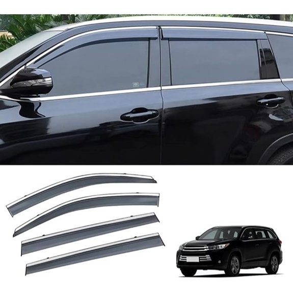 VESUL Window Wind Deflector for Toyota Highlander 2014-2019