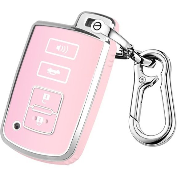 QBUC Toyota Key Fob Cover with Keychain