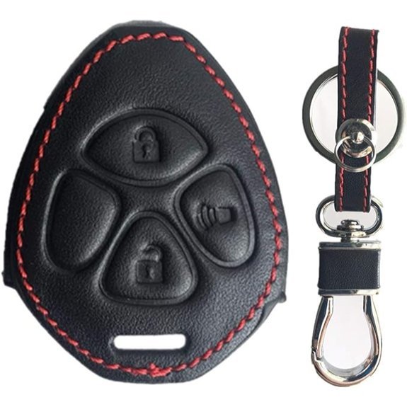 Rpkey Leather Key Fob Cover for Toyota Vehicles