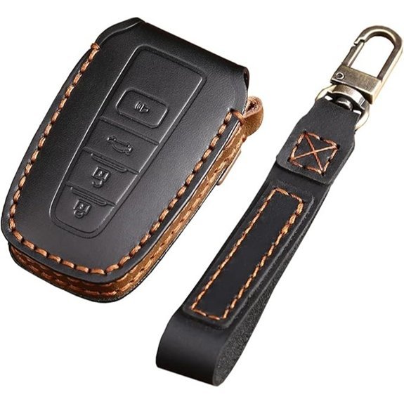 Toyota Leather Key Fob Cover with Keychain