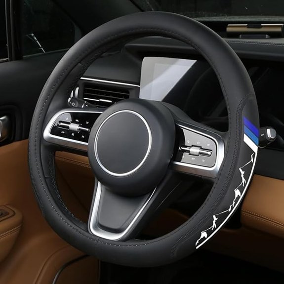 Premium Leather Steering Wheel Cover for Toyota