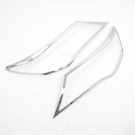Kadore Chrome Head Light Cover Trim for Toyota RAV4