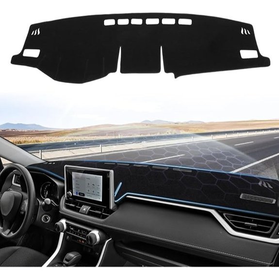 Sunsdrew Dash Cover for Toyota RAV4 Dashboard