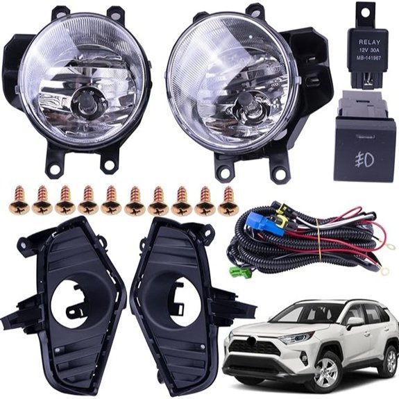Fog Light Lamps Set Compatible with Toyota RAV4 2019-2024