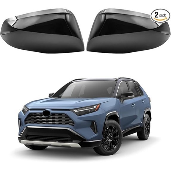 Gloss Black Side Mirror Cover for Toyota RAV4