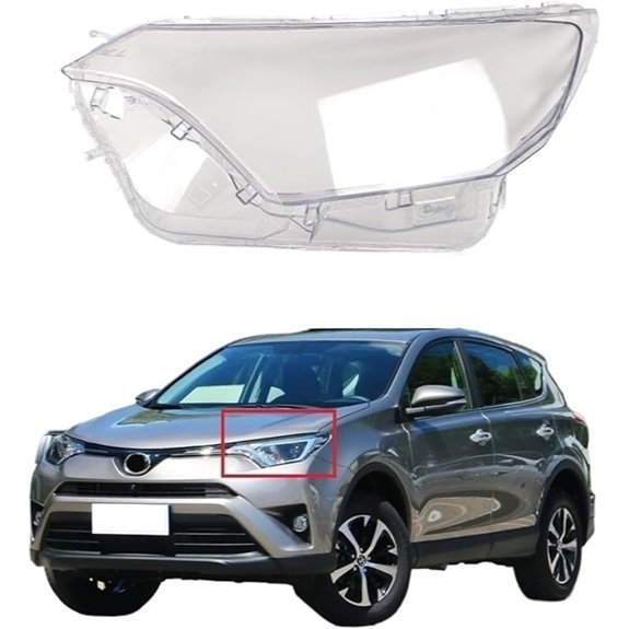 Toyota RAV4 2016-2018 Car Headlight Cover Lens (2Pcs)