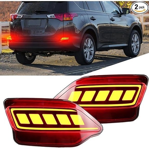 LED Rear Bumper Reflectors for Toyota RAV4