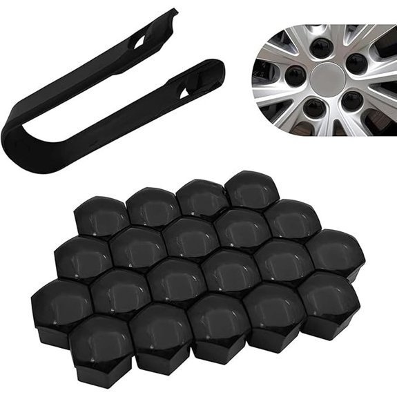 24 PCS Black Lug Nut Covers for Toyota Rav4