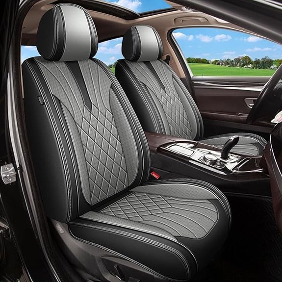 IKABEVEM Front Car Seat Covers for Toyota RAV4
