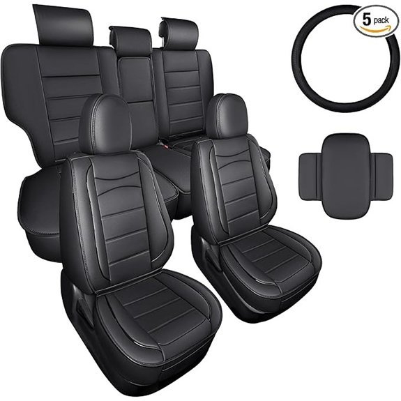 IKABEVEM Toyota RAV4 Faux Leather Seat Covers
