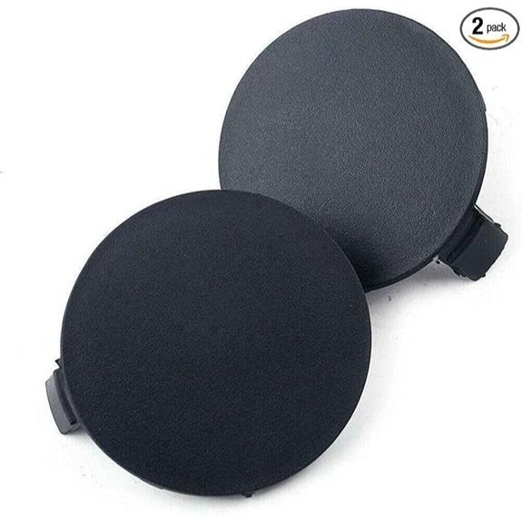 SecosAutoparts Front Bumper Tow Hook Cover Caps for Toyota RAV4