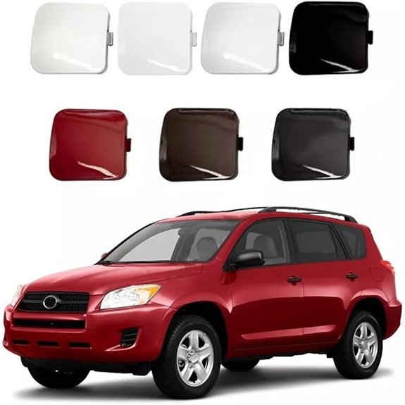 Red Front Bumper Tow Hook Cover for Toyota RAV4