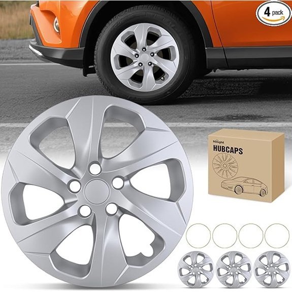 Nilight 17-Inch Wheel Hubcaps for Toyota RAV4