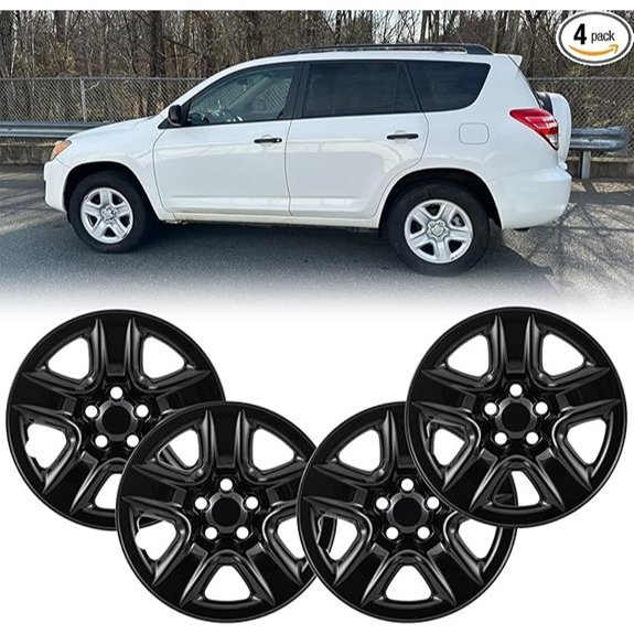 17 Glossy Black Wheel Skins for Toyota Rav4