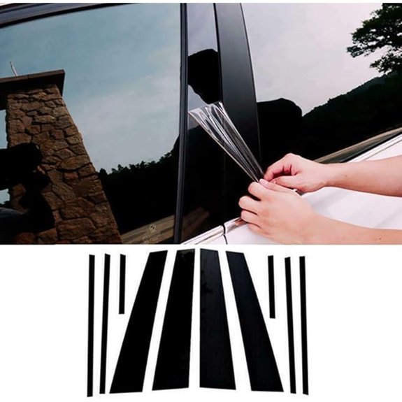 Glossy Black Door Window Trim for Toyota RAV4