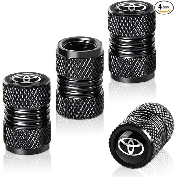 Tire Valve Stem Caps for Toyota Vehicles (4 Pcs)