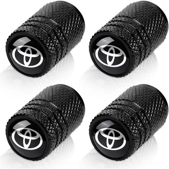 4PCS Tire Valve Stem Caps for Toyota Vehicles