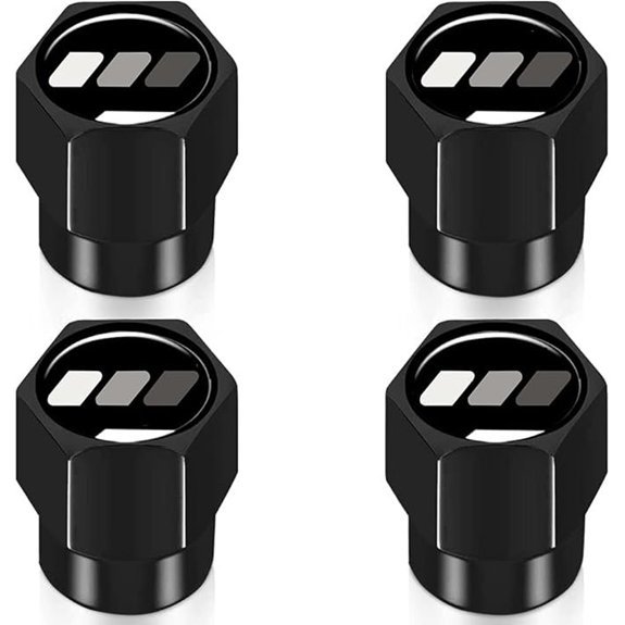 4Pcs Aluminum Alloy Tire Valve Stem Caps for Toyota