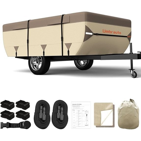 Umbrauto Pop Up Camper Cover for 12'-14' Trailers