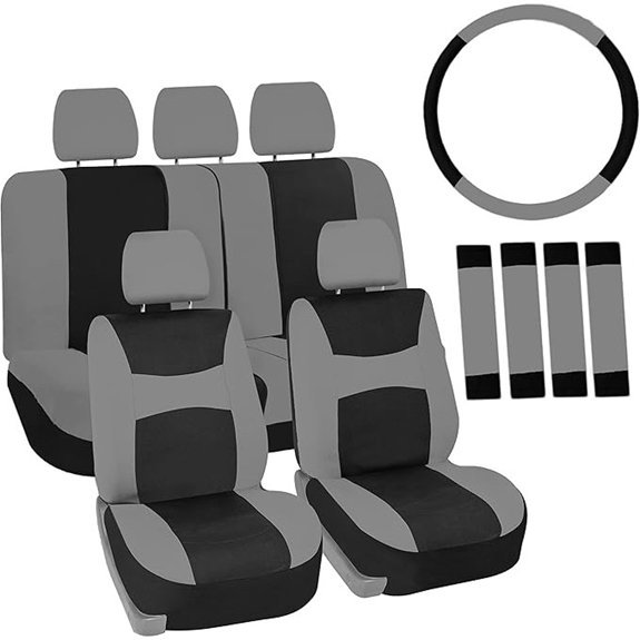 FH Group Universal Fit Automotive Seat Covers Combo Set
