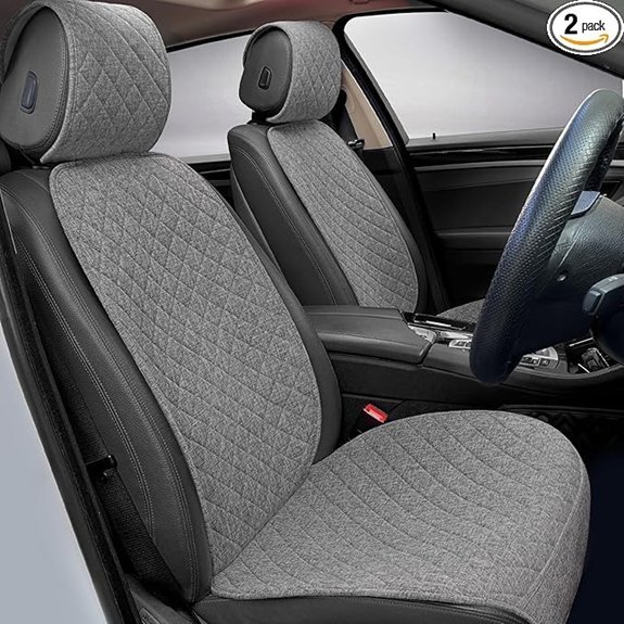 BOPUOVRE Linen Car Seat Covers - Universal Fit