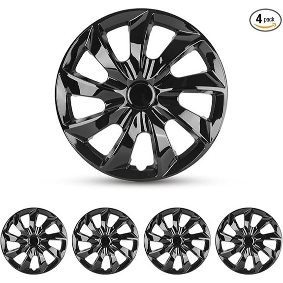 Universal 16-Inch R16 Wheel Rim Covers (Set of 4)
