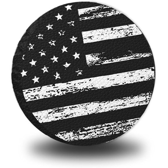 USA Flag Spare Tire Cover for Trailers