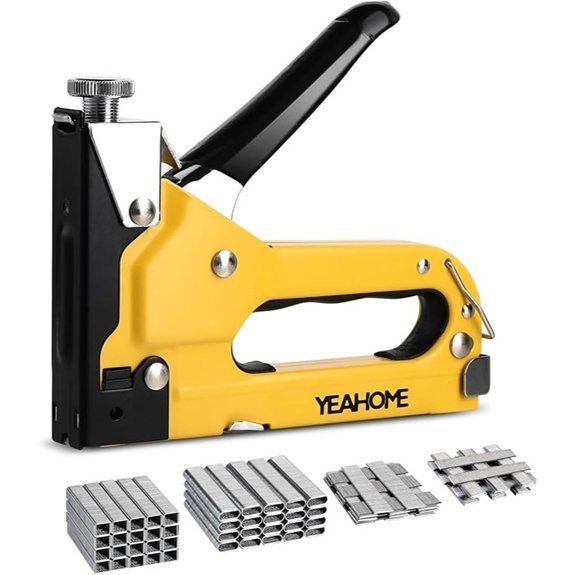 YEAHOME Heavy Duty 4-in-1 Upholstery Staple Gun