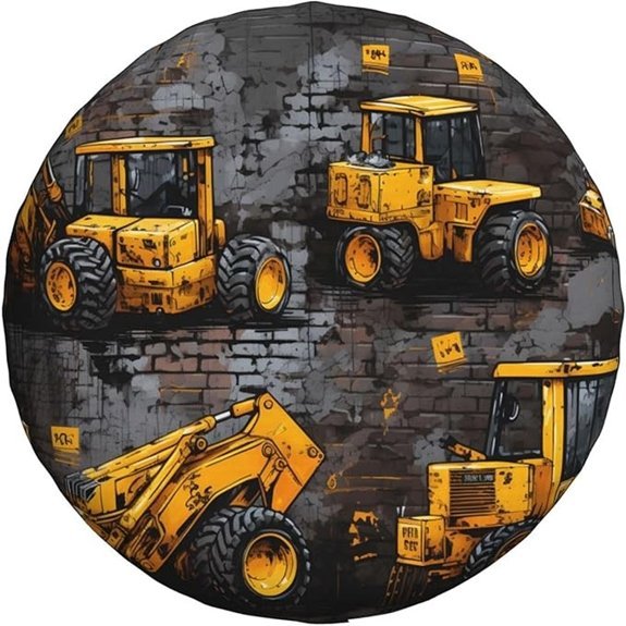 Watercolor Penguin Spare Tire Cover 16 Inch