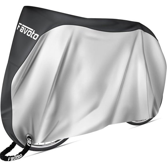 Favoto Waterproof Bike Cover with Lock Hole